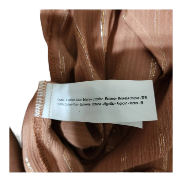 Traffic People Dress 'Shrimp' in Light Brown Size extra small wrap dress - Picture 7 of 9